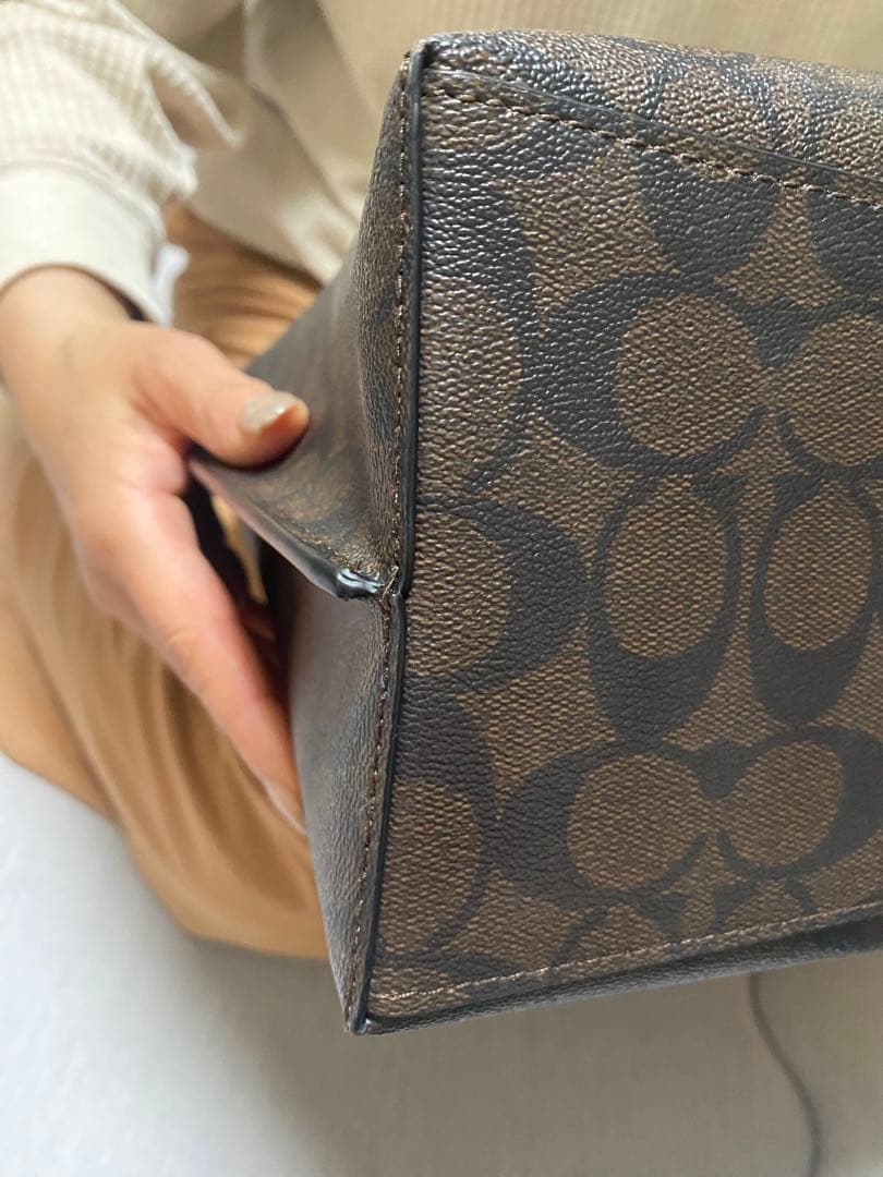 MyB@g(*☻-☻*) COACH トートバッグ ブラウン/レッド