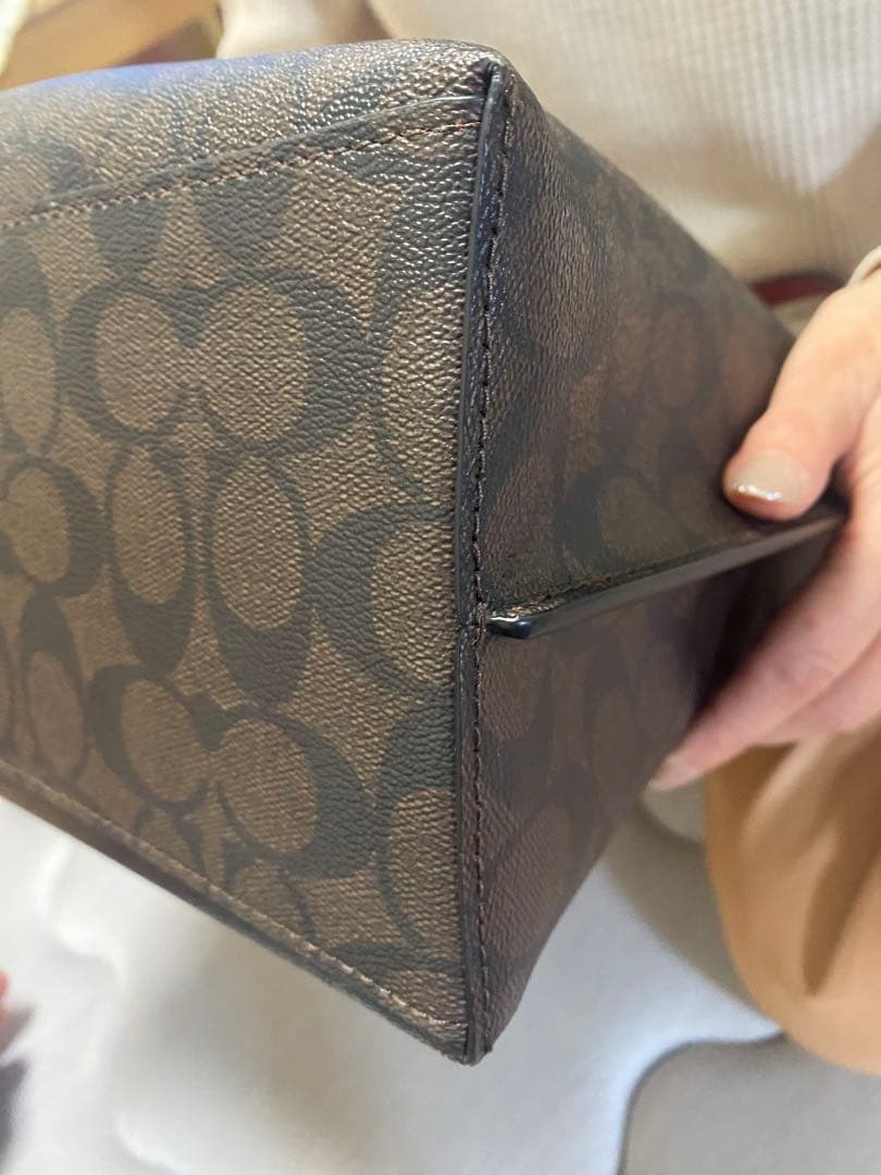 MyB@g(*☻-☻*) COACH トートバッグ ブラウン/レッド