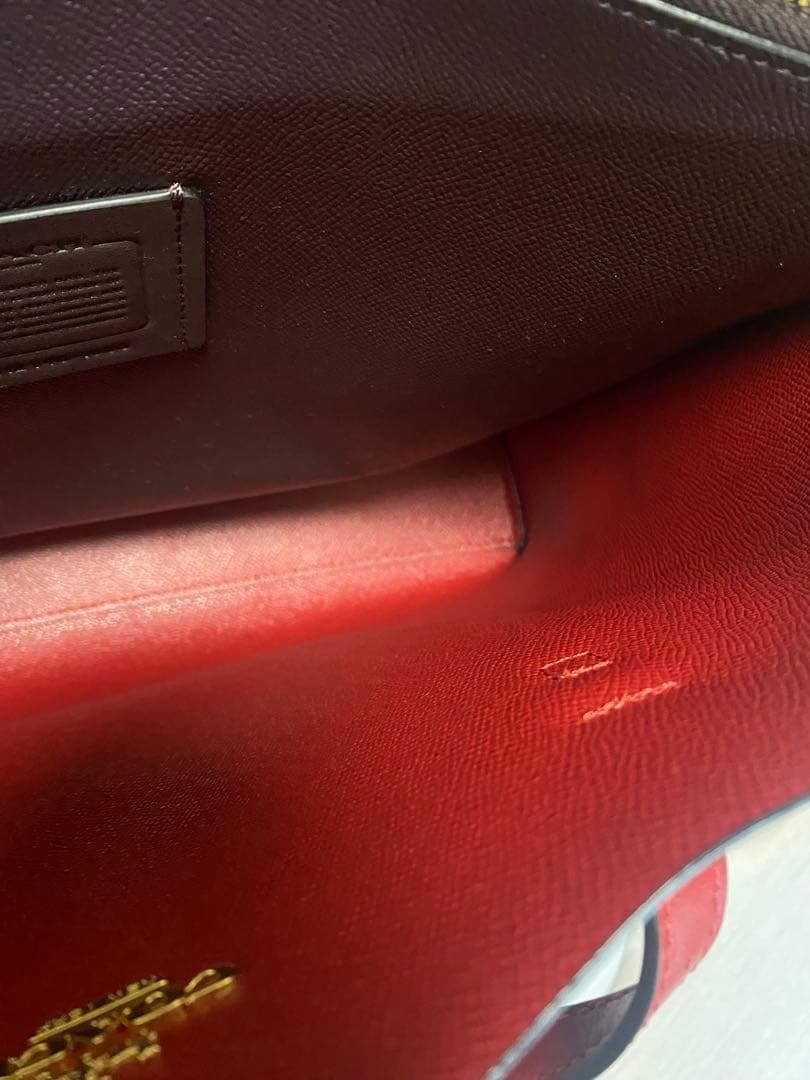 MyB@g(*☻-☻*) COACH トートバッグ ブラウン/レッド