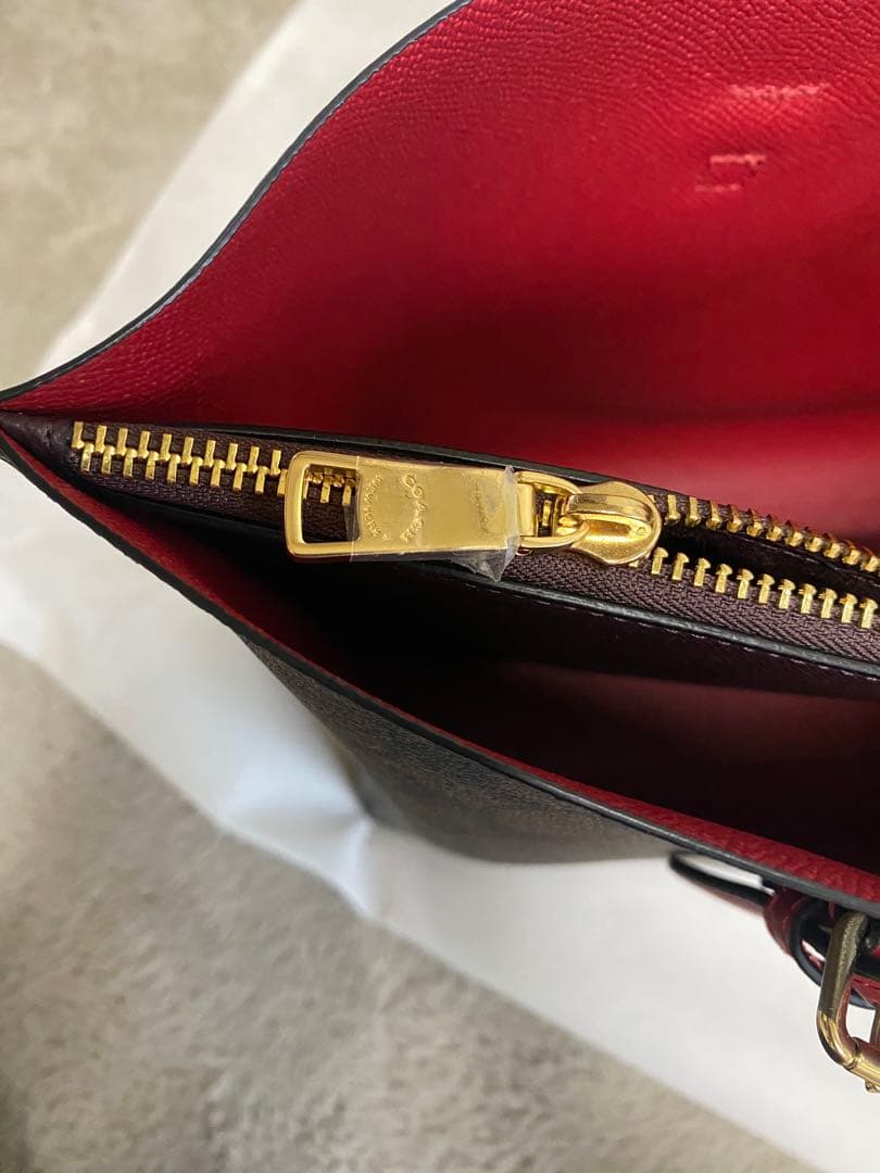 MyB@g(*☻-☻*) COACH トートバッグ ブラウン/レッド