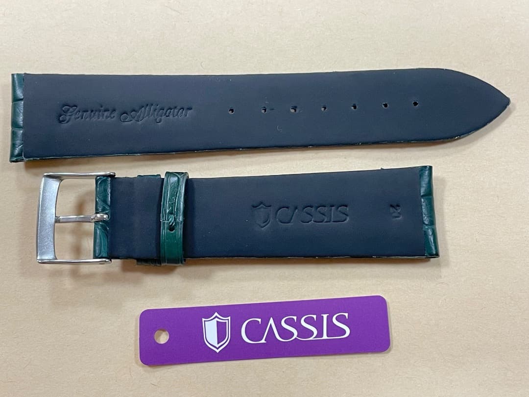 20ミリ ダークグリーン 時計バンド CASSIS ADONARA C