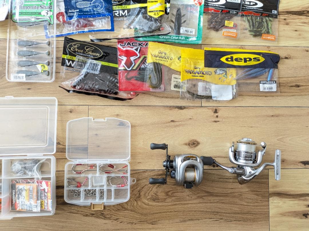 釣り用品セット★バケットマウスシマノメタニウムMG7バイオマスターワーム沈み虫