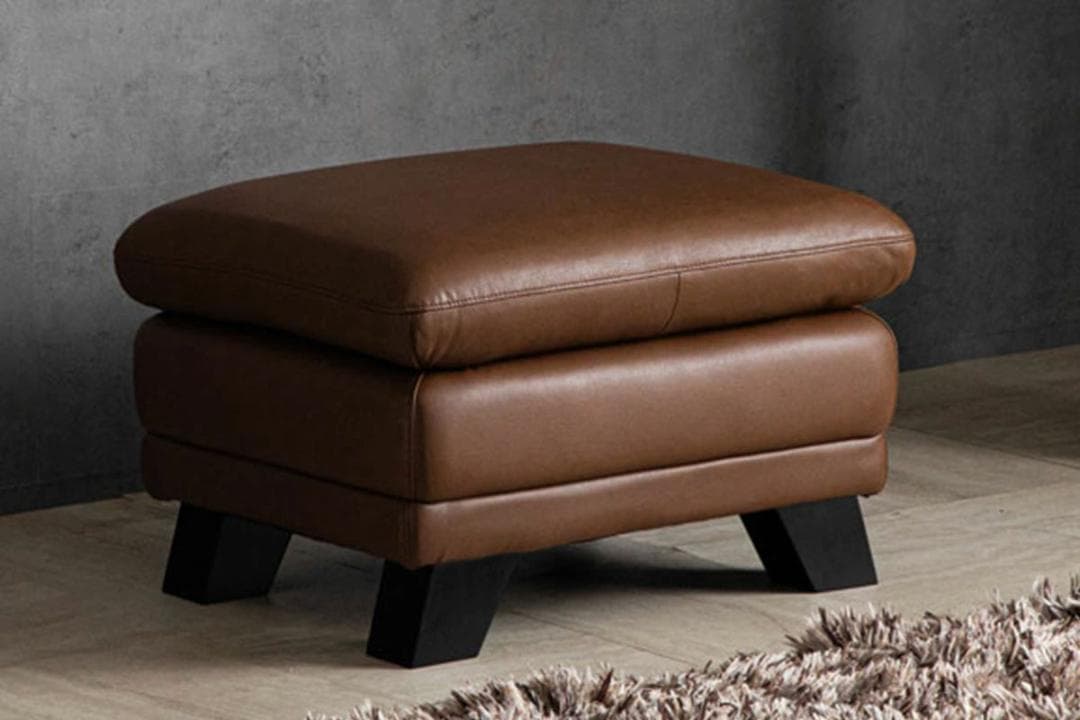 オットマン 本革 ダークブラウン スツール 足置き