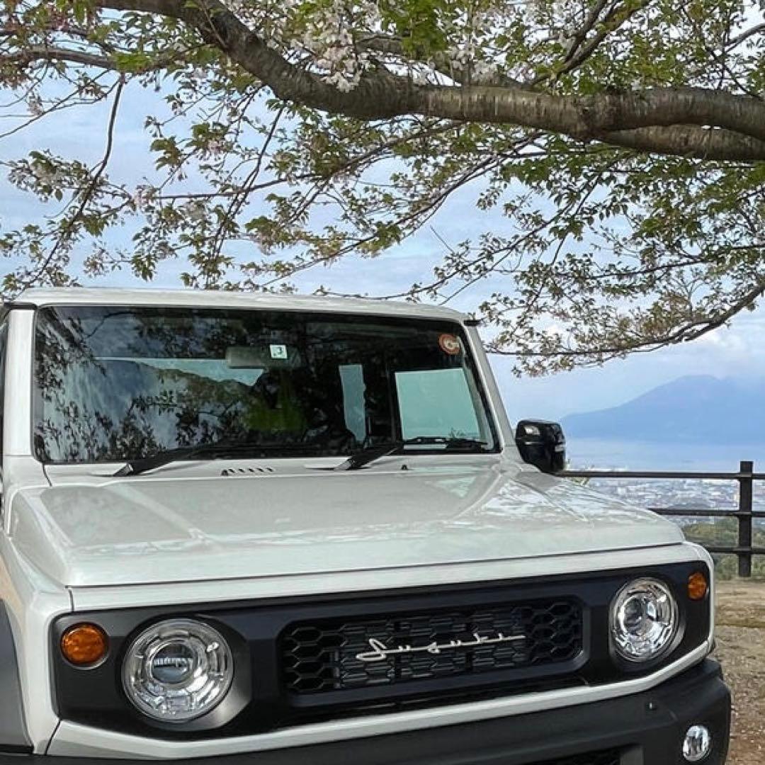 スズキジムニー JB64W JB74Wフロントグリルマットブラック　ステー仕様