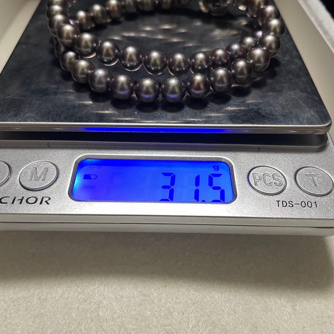 【テリ良✨あこや黒真珠】 ネックレス 7.0-7.5mm アコヤ パール 本真珠