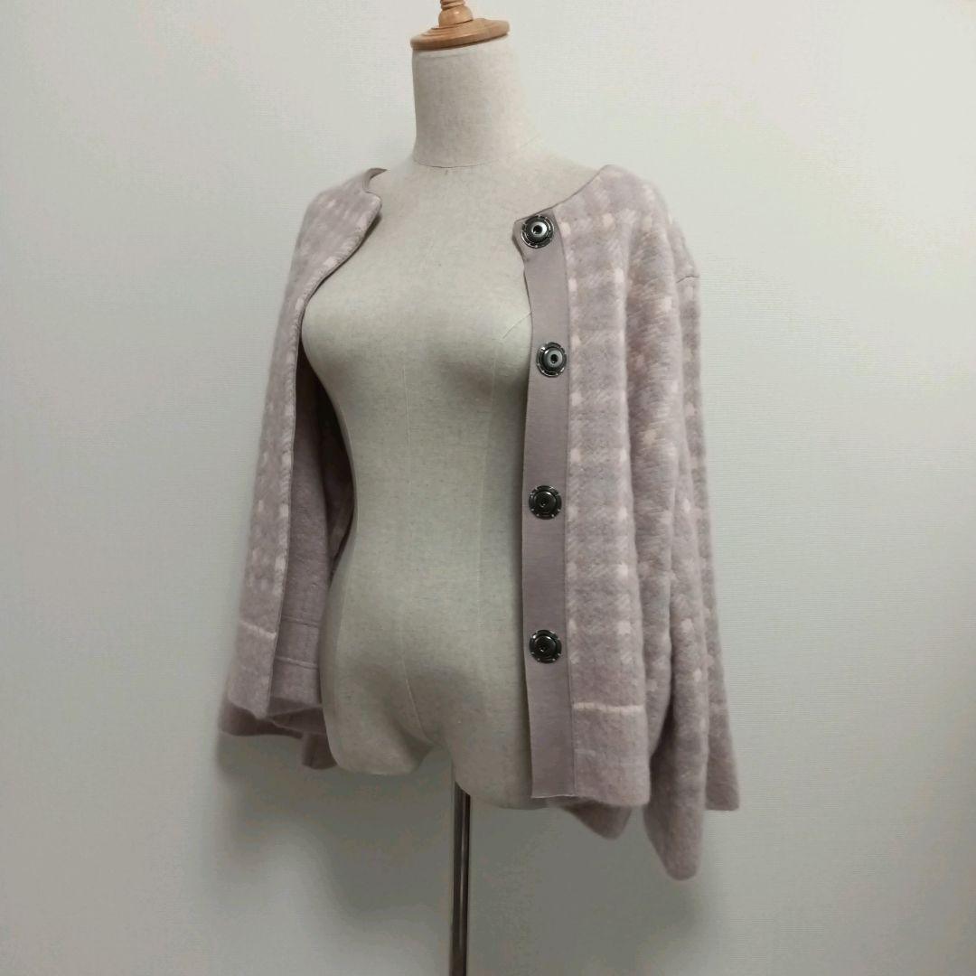 【極美品】ネミカ　モヘア混　ジャケット　カーディガン　アウター　大きいサイズ13