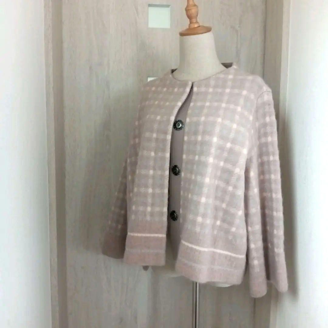 【極美品】ネミカ　モヘア混　ジャケット　カーディガン　アウター　大きいサイズ13