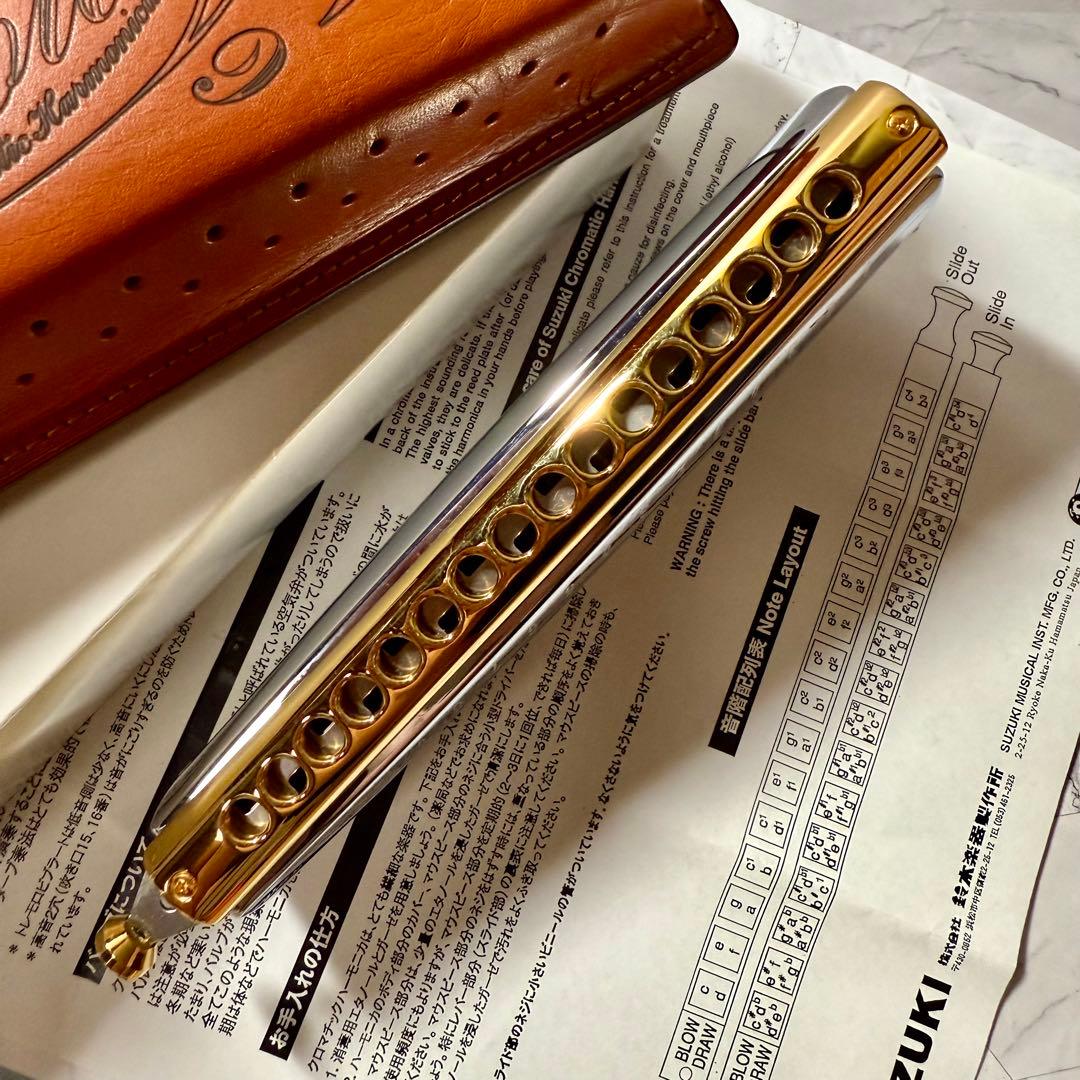 M.SUZUKI スズキ　SCT-128 トレモロクロマチックハーモニカ