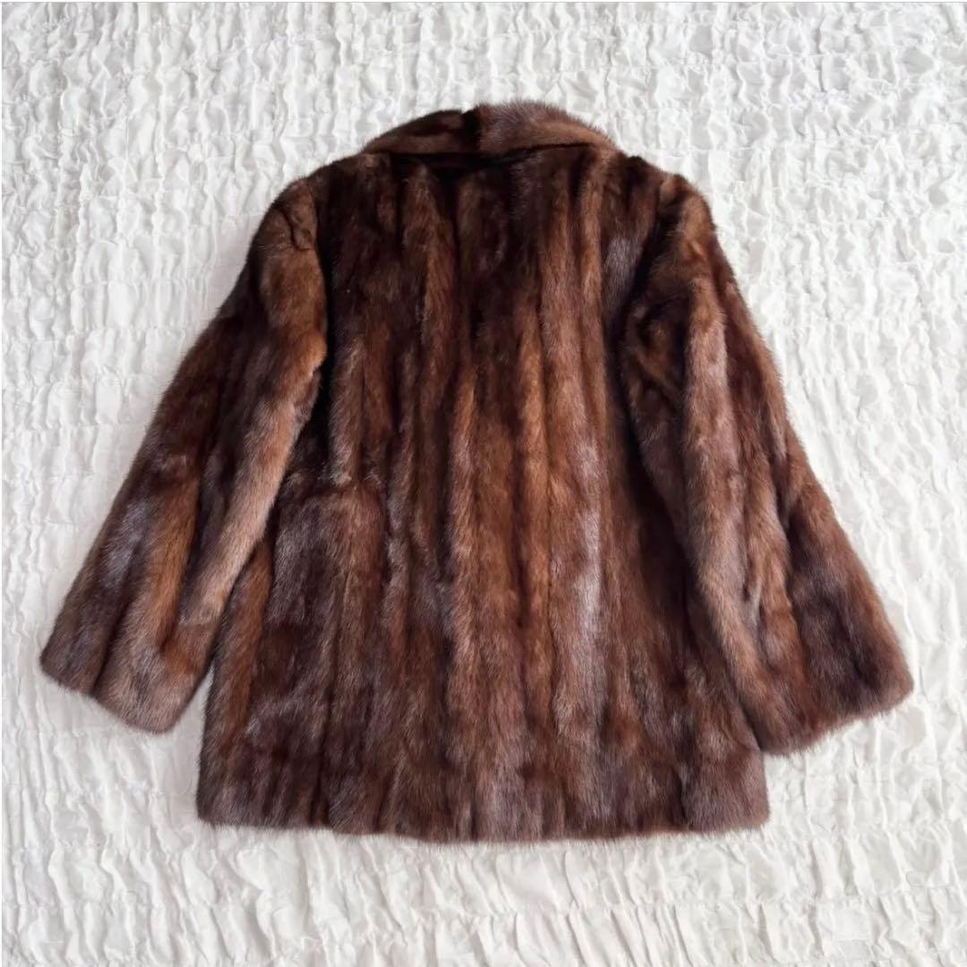 【極美品】 SAGA MINK 高級 ファーコート 毛皮 デミバフミンク