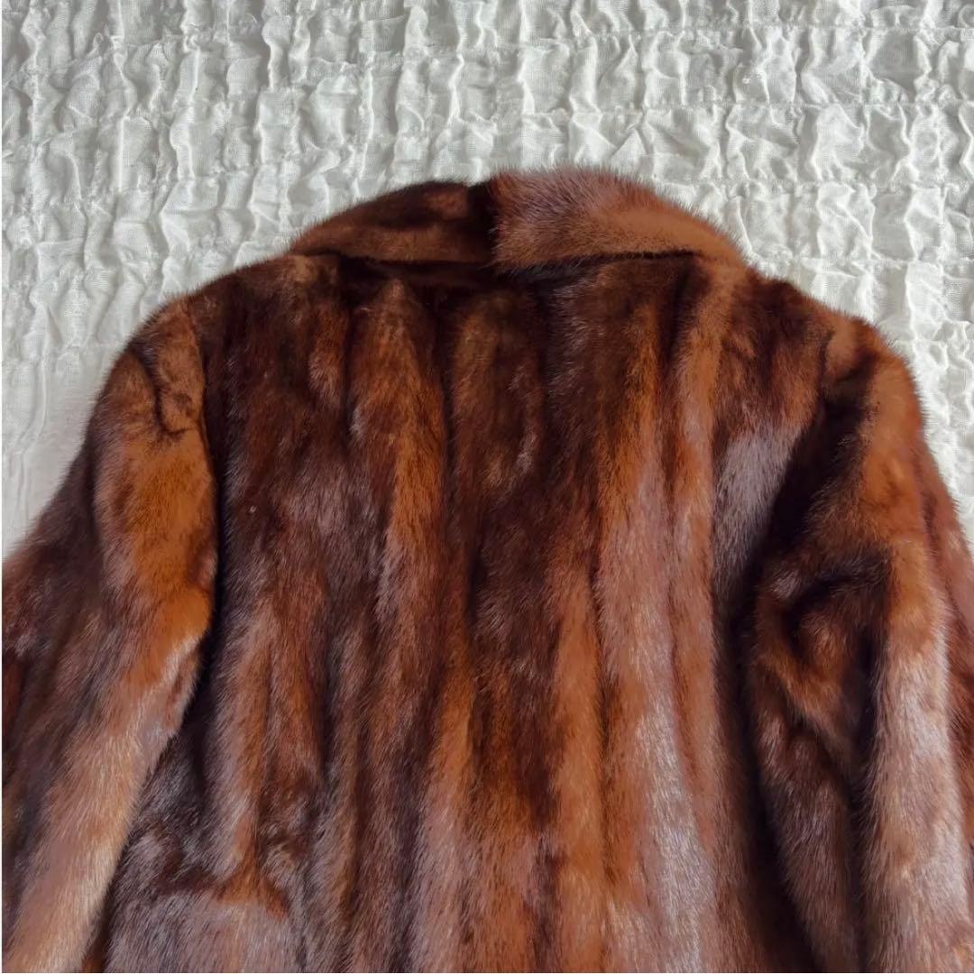 【極美品】 SAGA MINK 高級 ファーコート 毛皮 デミバフミンク
