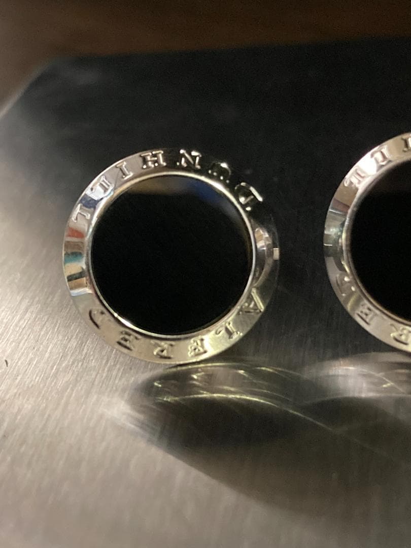 美品 アルフレッド ダンヒル ブラック オニキス AD  カフス 925