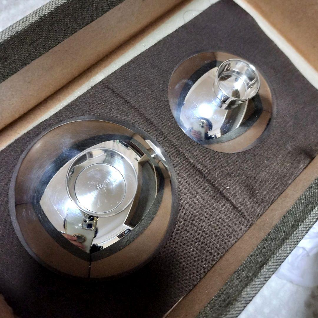 純銀製 純銀盃 純銀刻印 銀盃 大小 セット売り 銀杯 SILVER