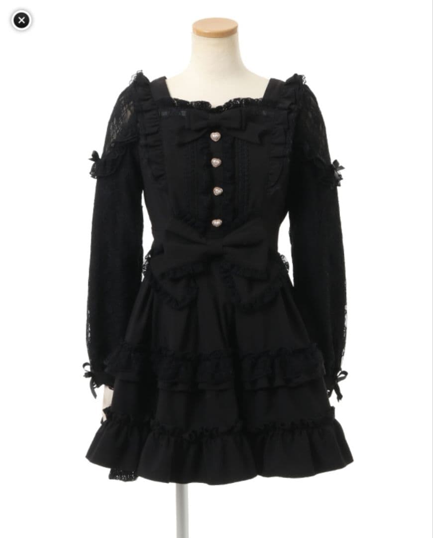 『LIZLISA』ティアラリボンティアードワンピース