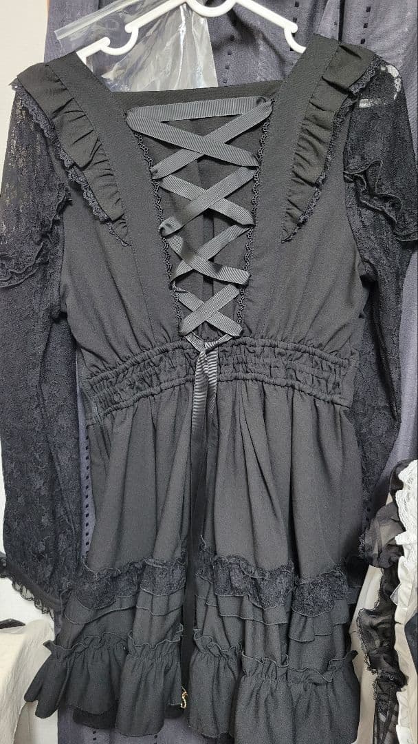 『LIZLISA』ティアラリボンティアードワンピース