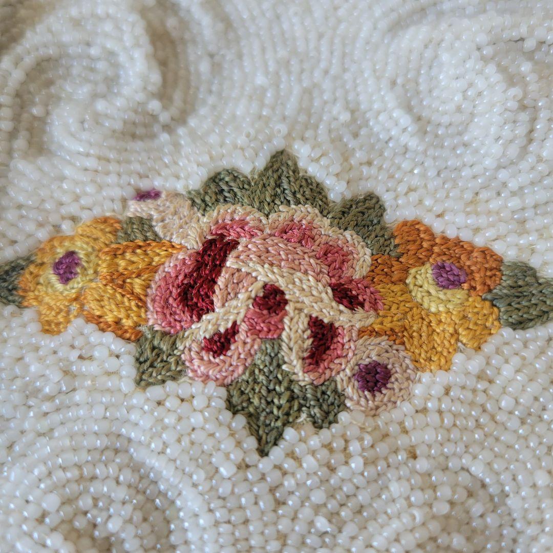 フランス　アンティーク　ビーズバッグ