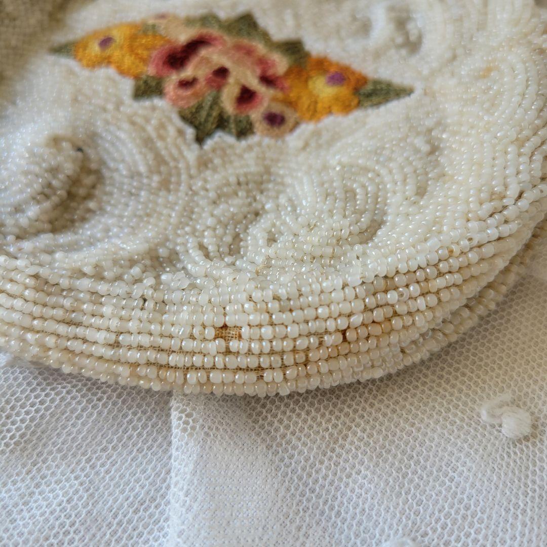 フランス　アンティーク　ビーズバッグ