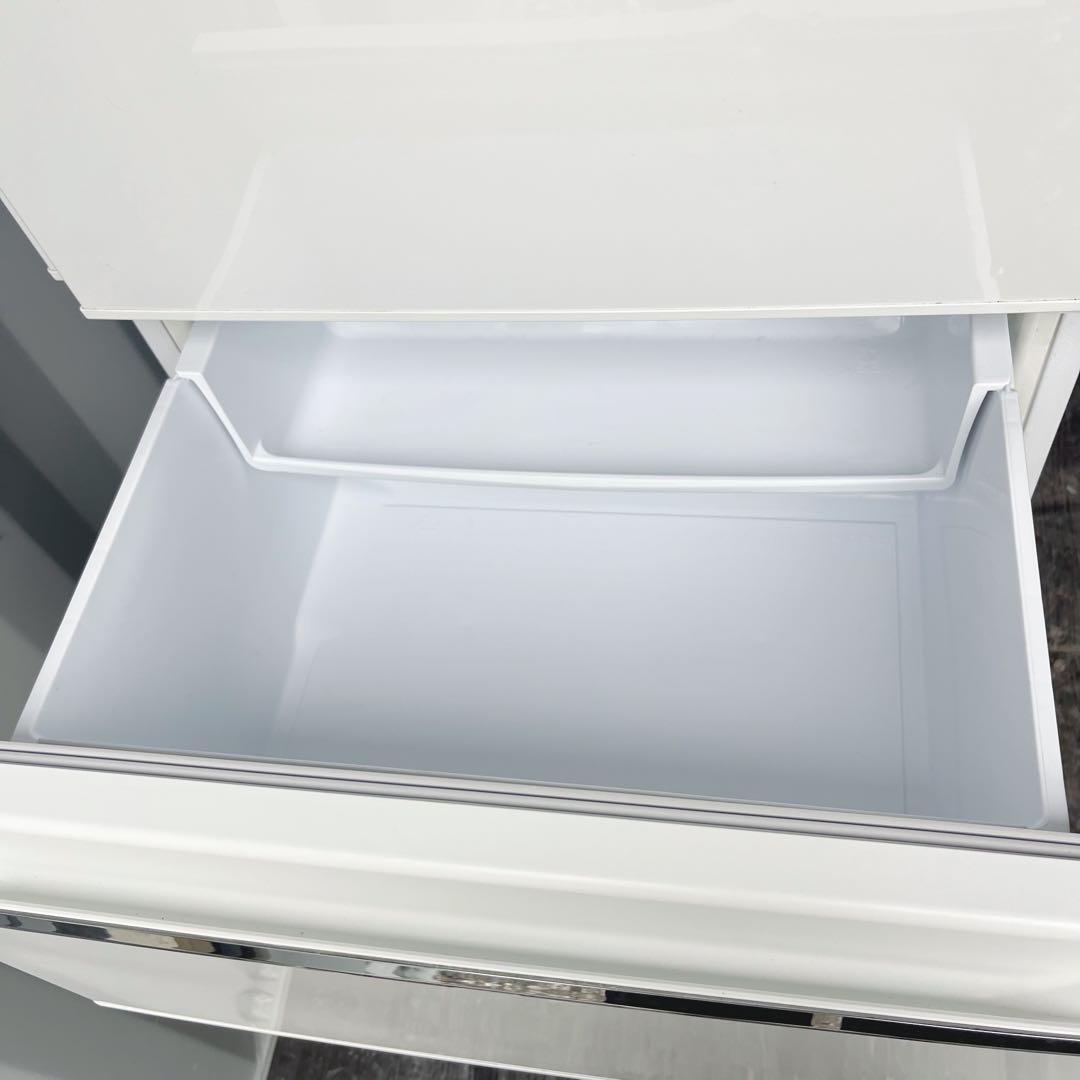 48取付無料！三菱自動製氷機搭載！高性能クリスタルホワイト3ドア冷蔵庫！洗濯機