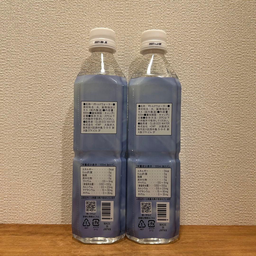 エコウォーター ライフエッセンス 600ml 2本【2027年8月】