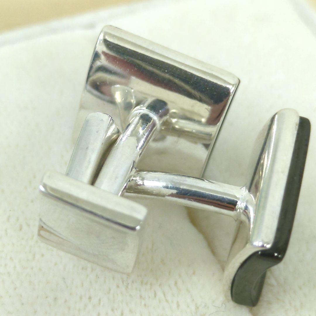 ティファニー NY 1837 カフリンクス ブラック シルバーカラー