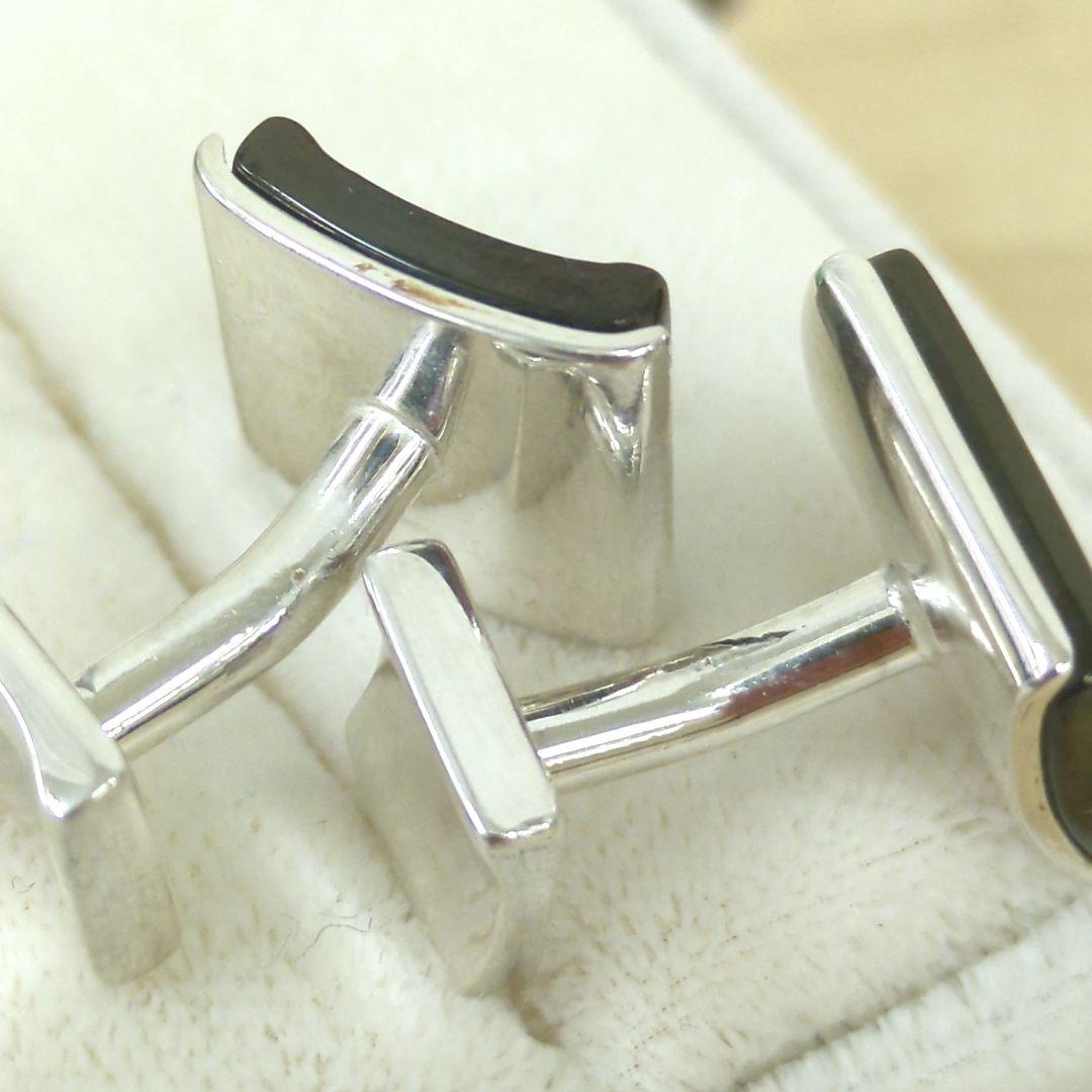 ティファニー NY 1837 カフリンクス ブラック シルバーカラー