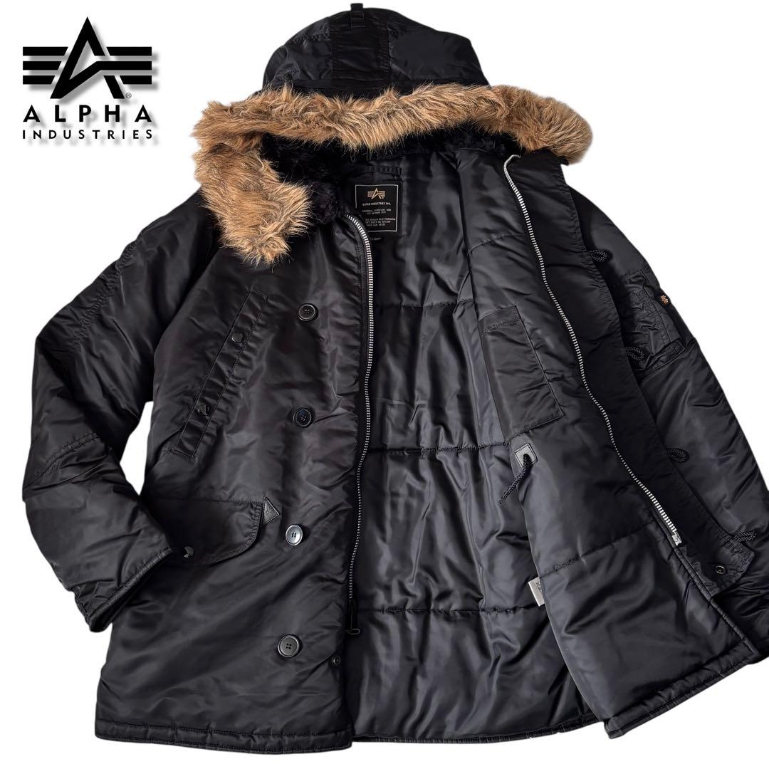 ⭐️美品アルファインダストリーズN-3B　フライトジャケットXLミリタリーブラック