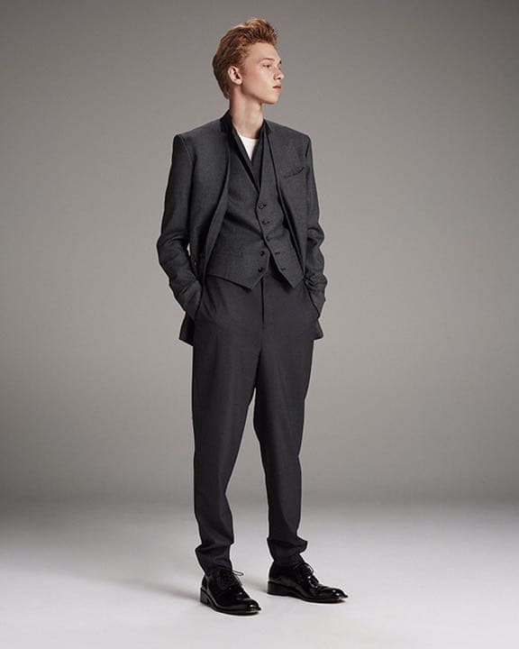 【新品】ato ウールシャークスキンカラーレス ジャケット