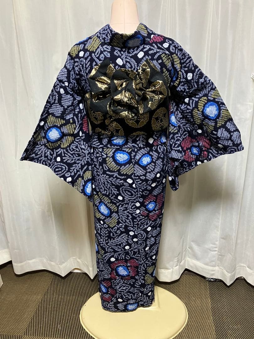 ち*ん様 有松鳴海総絞り浴衣のみ152±5