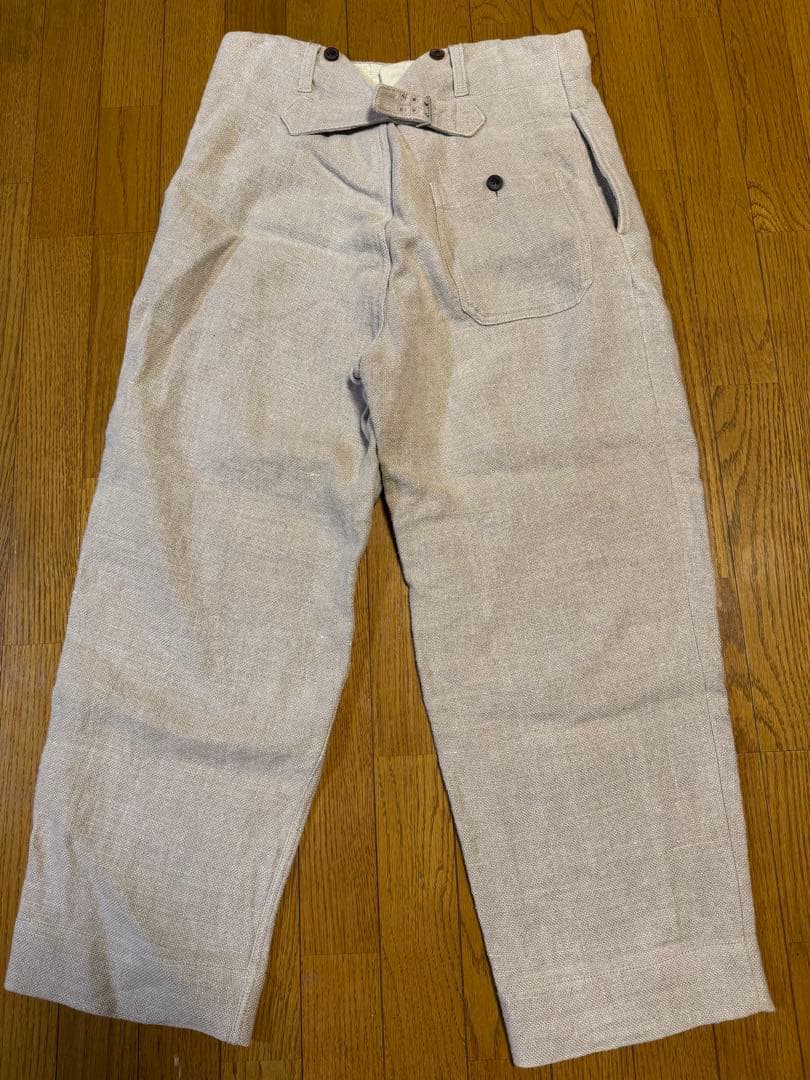 Me noアイリッシュリネン ジャケット 48 ファームパンツ 34