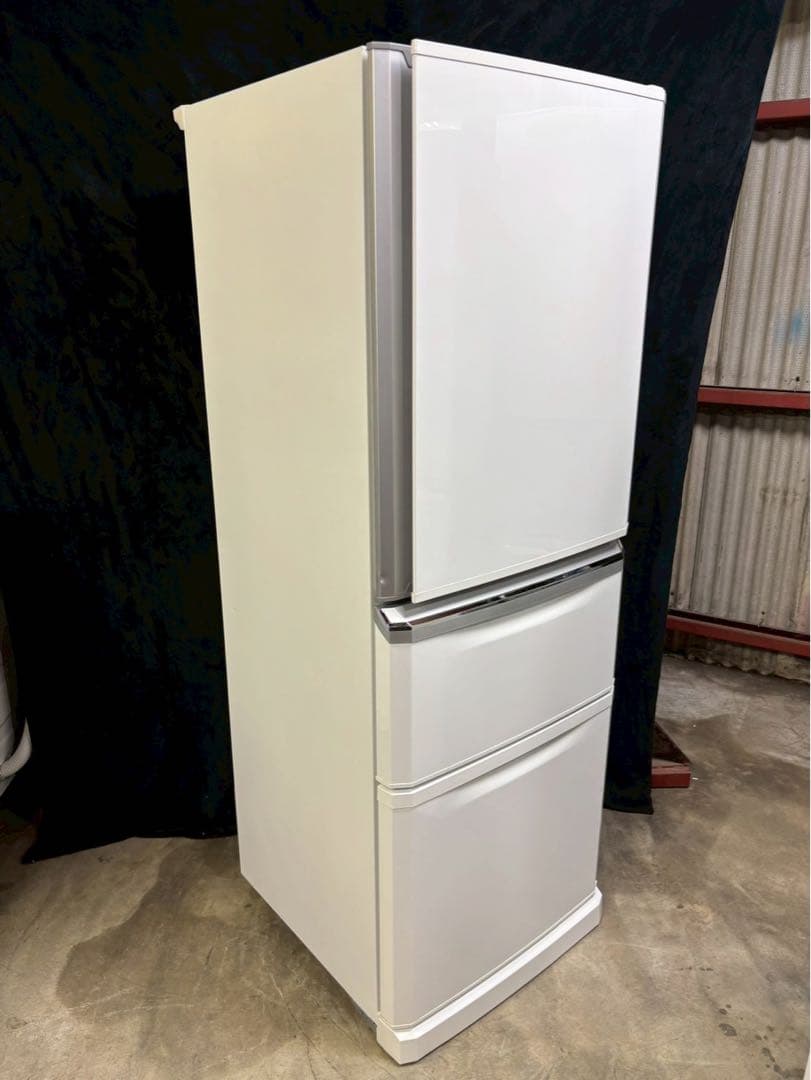 三菱 冷蔵庫 MR-C34A-W 2017年製 335L 右開き