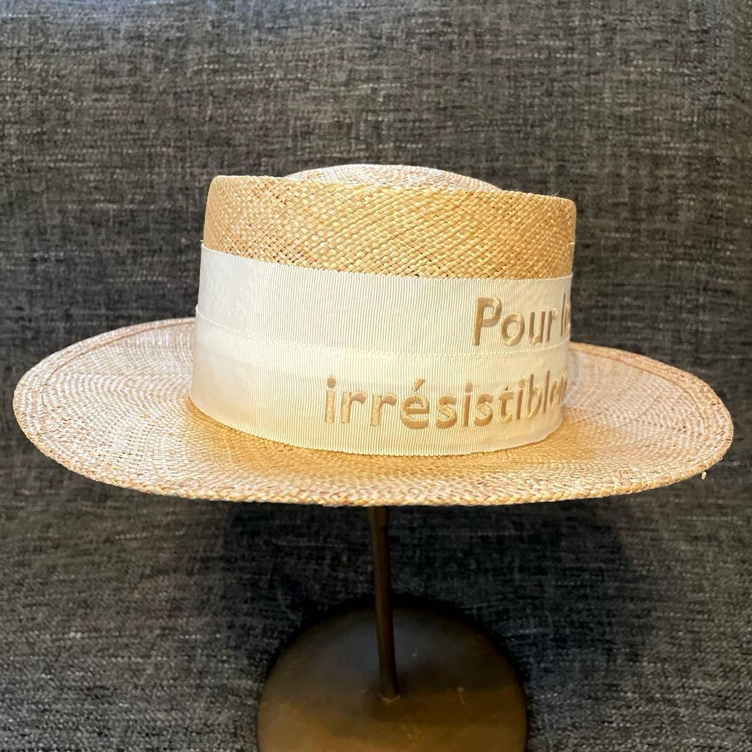 ☆定価15400円 新品タグ付 シャポードオー ストローハット『57cm』☆