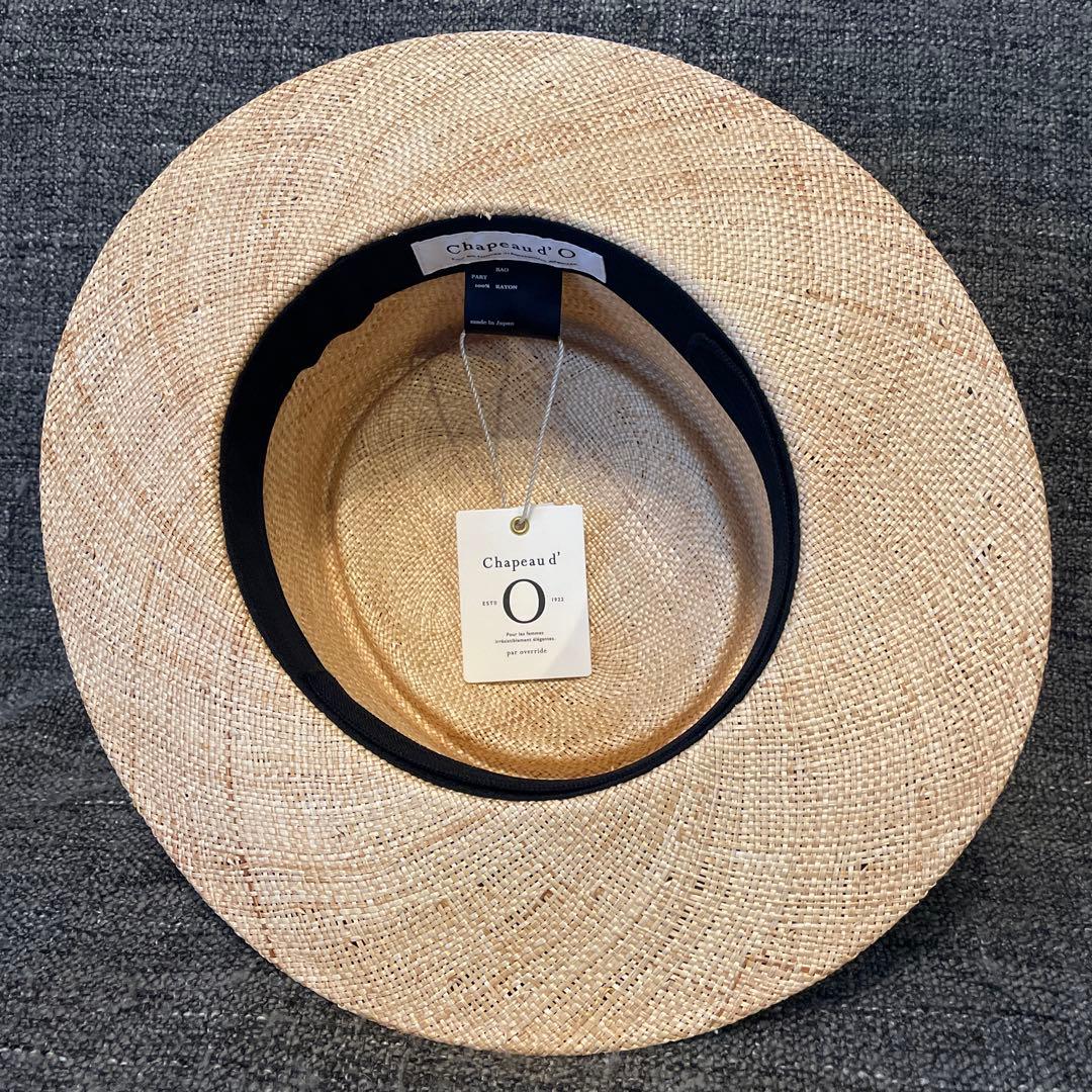 ☆定価15400円 新品タグ付 シャポードオー ストローハット『57cm』☆