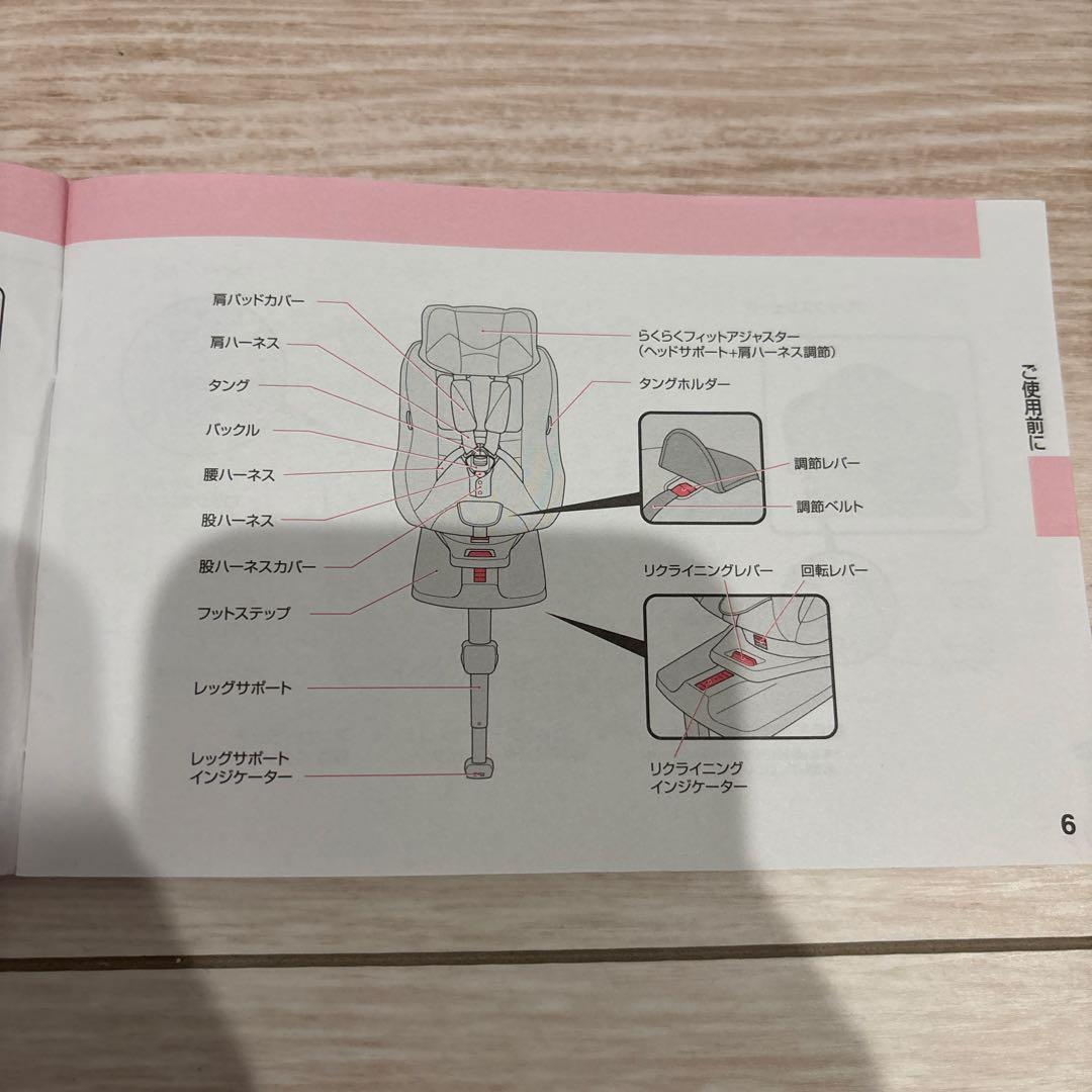 Aprica クルリラプラス360°セーフティ車用チャイルドシート　⭐︎取説付き