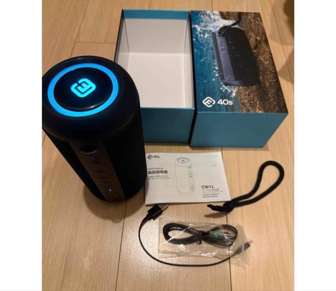 CW1L ポータブルBluetoothスピーカー 40s