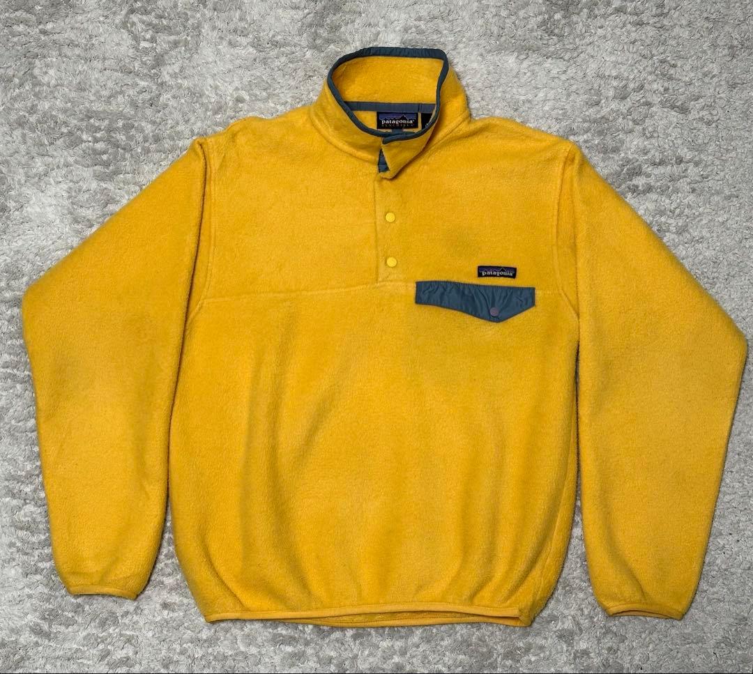 90s usa製 Patagonia シンチラスナップT イエロー