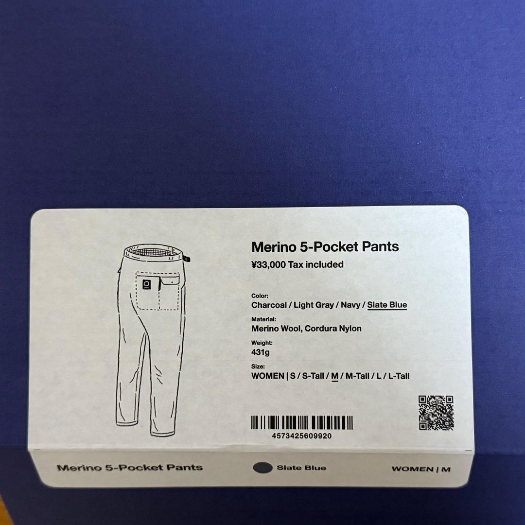 ⭐︎未使用品⭐︎ 山と道　Merino 5-Pocket Pants　Women M