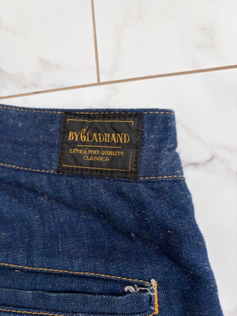 BY GLADHAND ワークパンツ ダークブルー