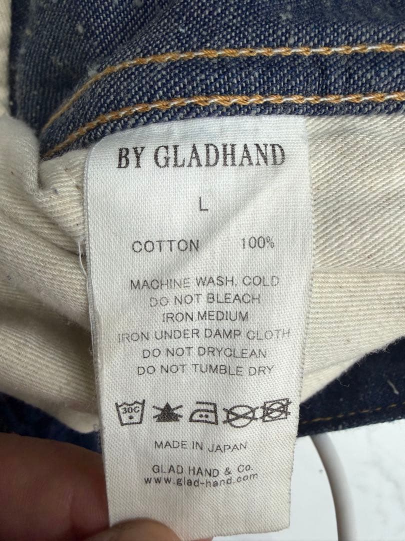 BY GLADHAND ワークパンツ ダークブルー