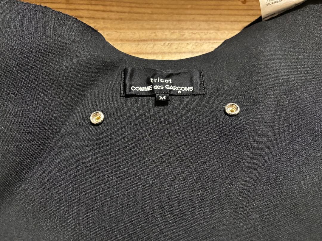 トリココムデギャルソン　ピンストライプ　フリル付け襟