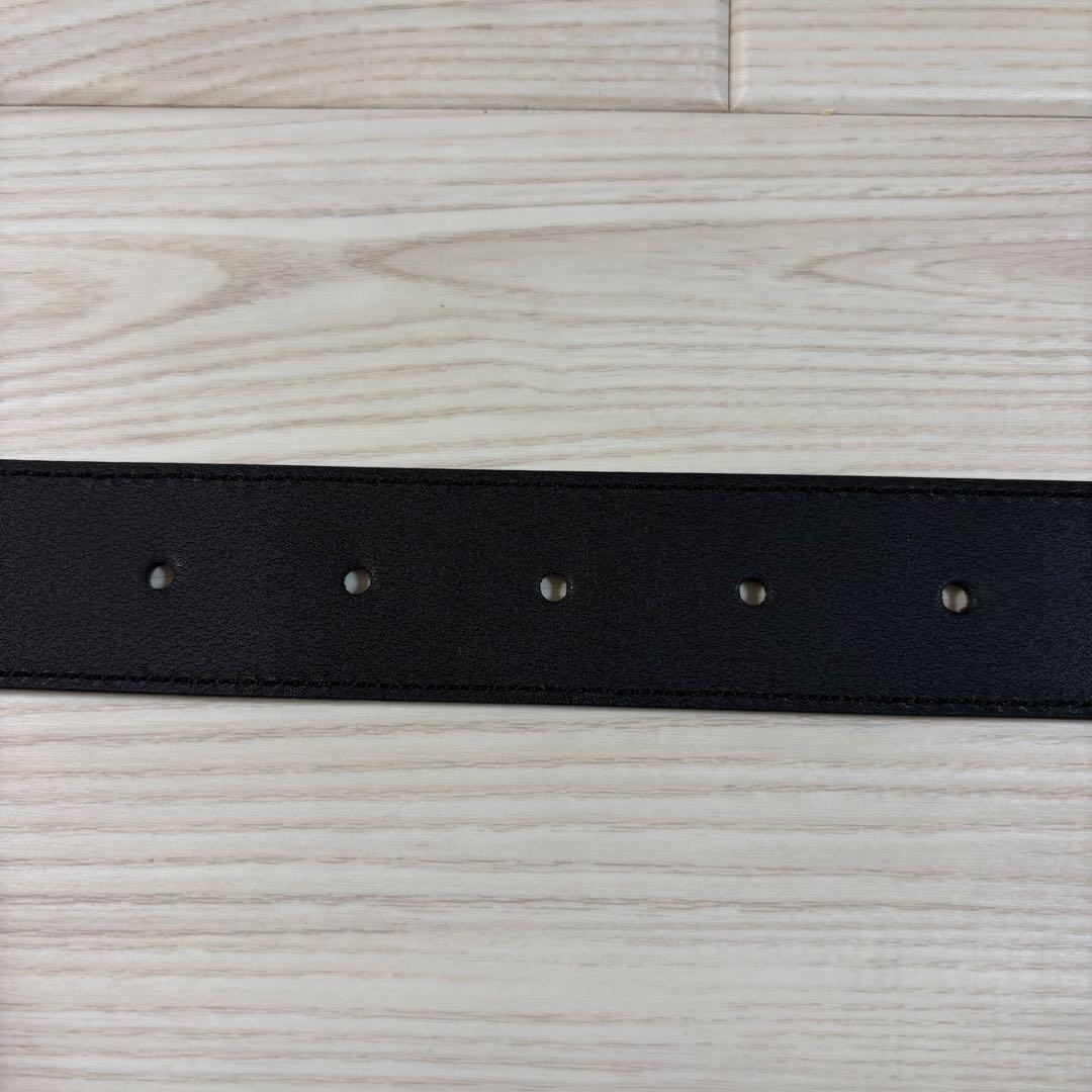 【美品】GUCCI ダブルG スリムベルト ブラック