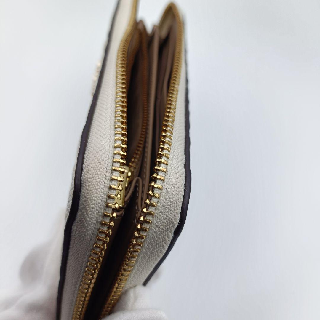 COACH コーチ C7220 シグネチャー エンボス ラウンドファスナー