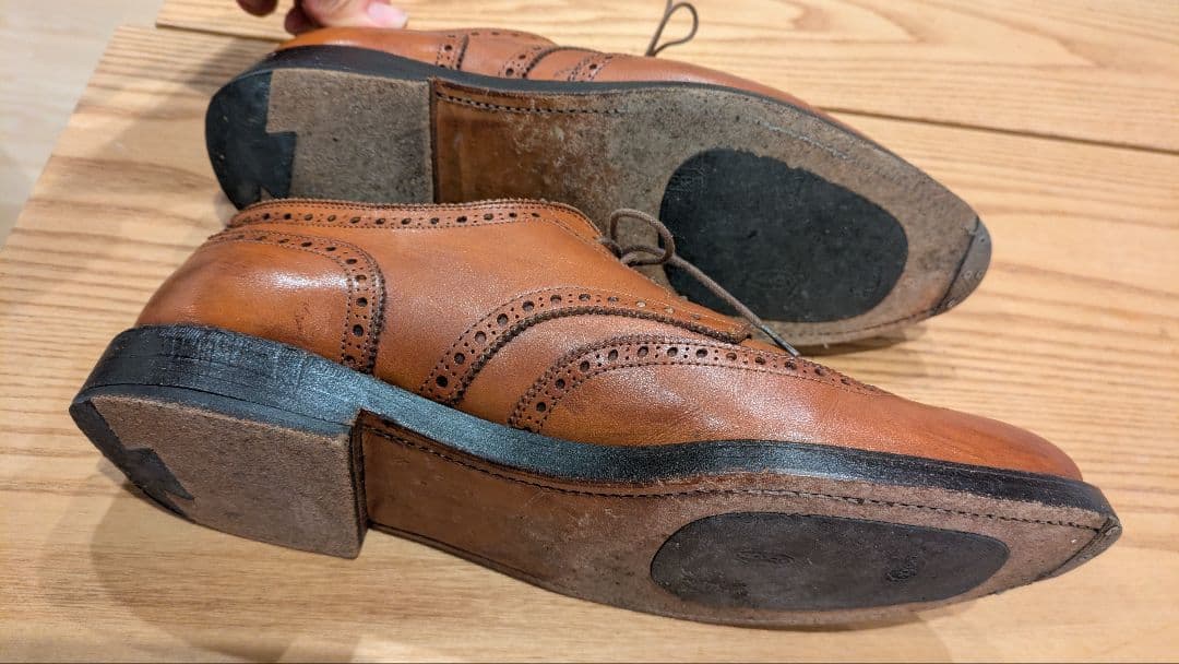 Alden 966 ウィングチップ ブラウン 8.5AA/B