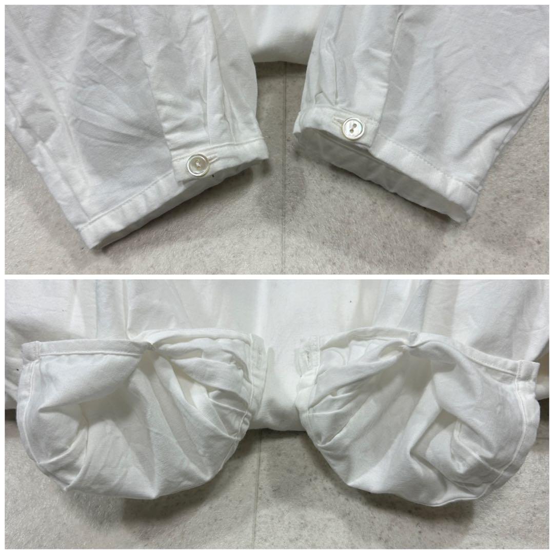 美品【Véritécœur】ロング ワンピース ギャザー 襟 ゆったり F 白