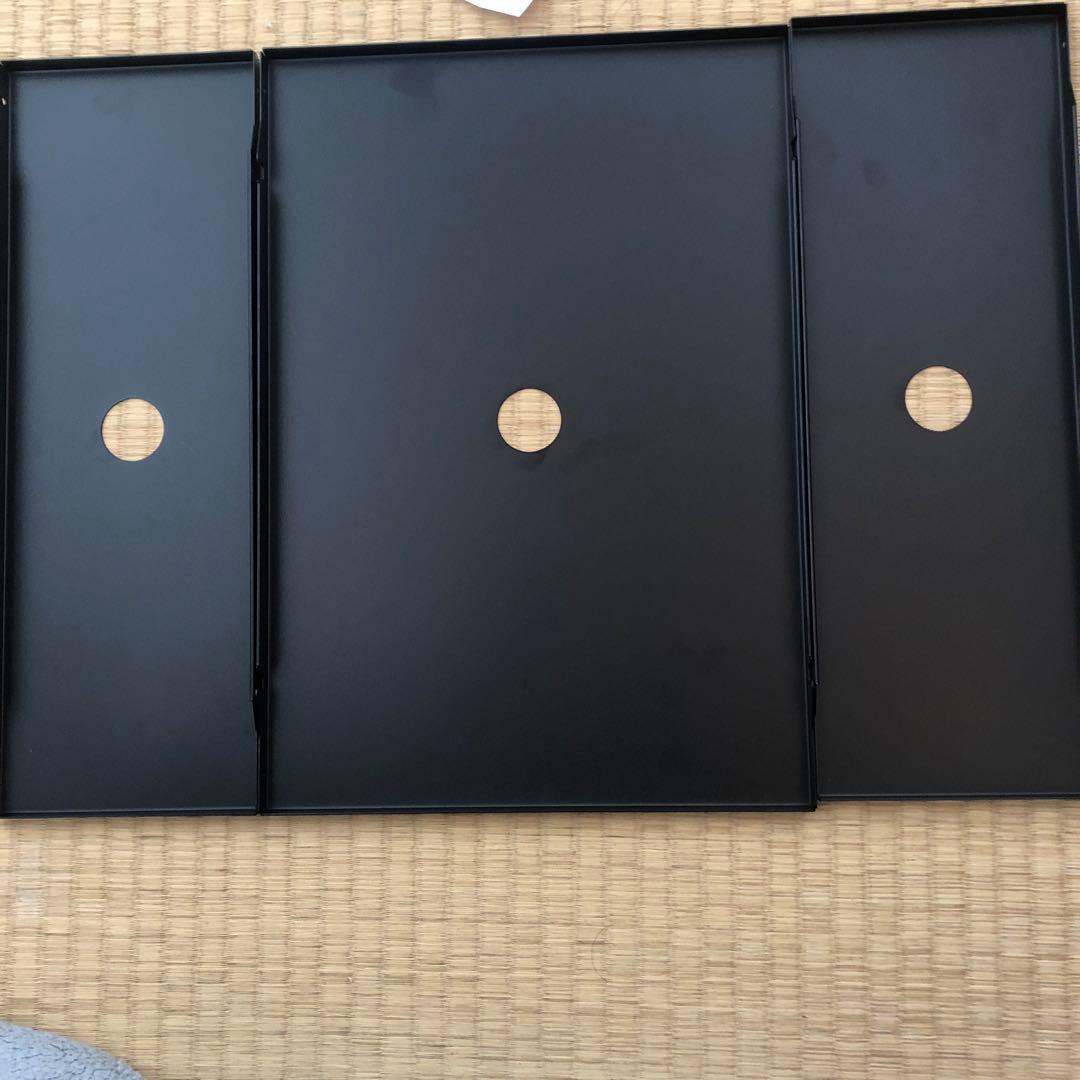 スノーピーク ステンレストレー1ユニット×1ハーフユニット×2 ブラッ