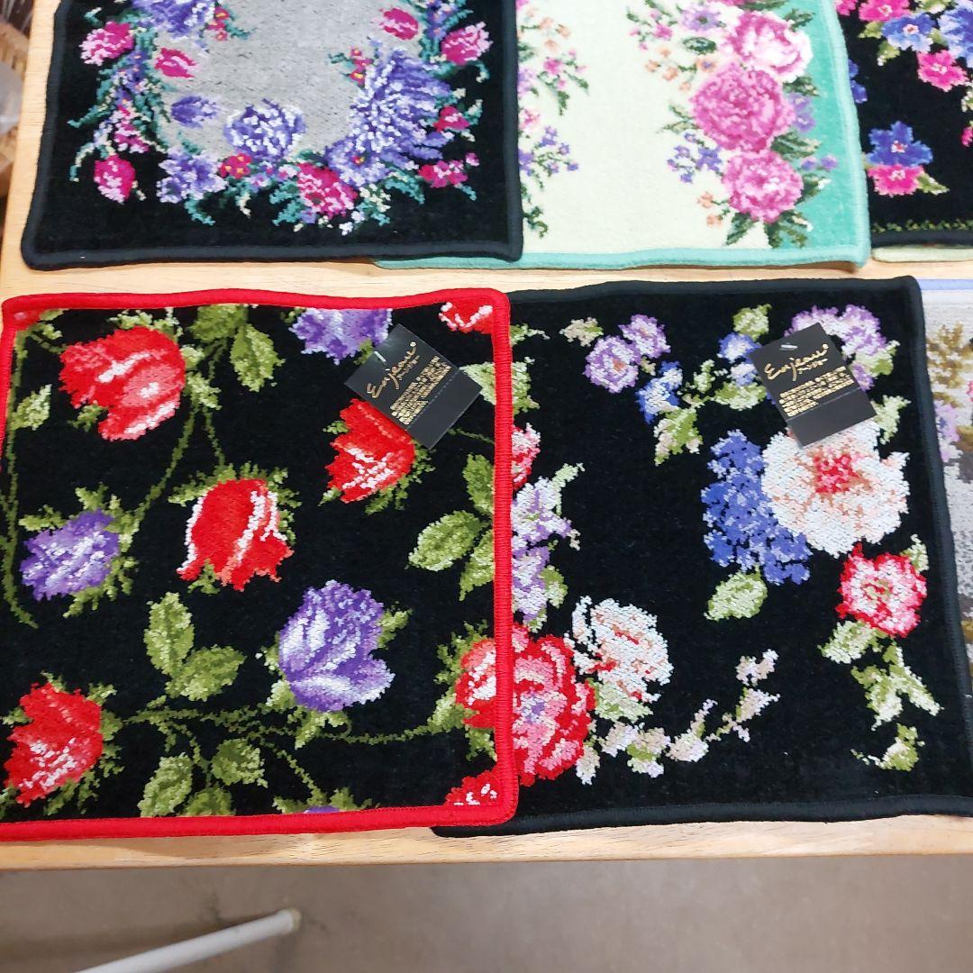 アーンジョーハンカチ 10枚 シェニール織 未使用 傷 汚れあり