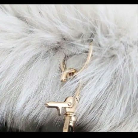 美品 LUDLOW foxウエストポーチ フォックスファー ボディーバッグ