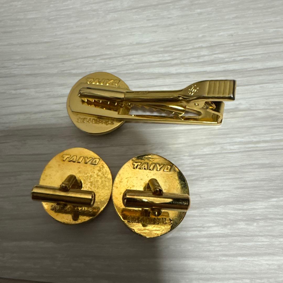 岡本太郎 TAIYO カフス タイピン セット 箱付