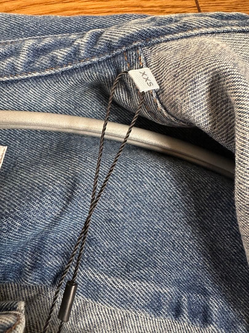 AmiParisデニムブルー クロップドジャケット