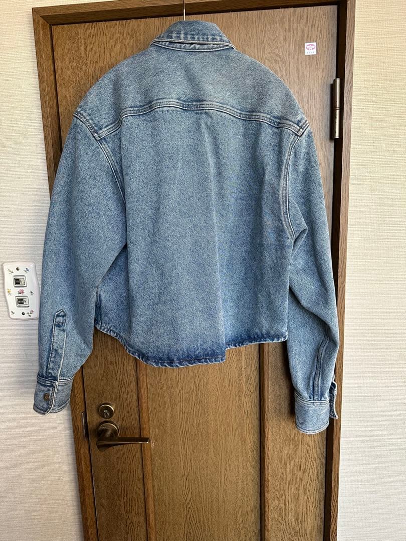 AmiParisデニムブルー クロップドジャケット