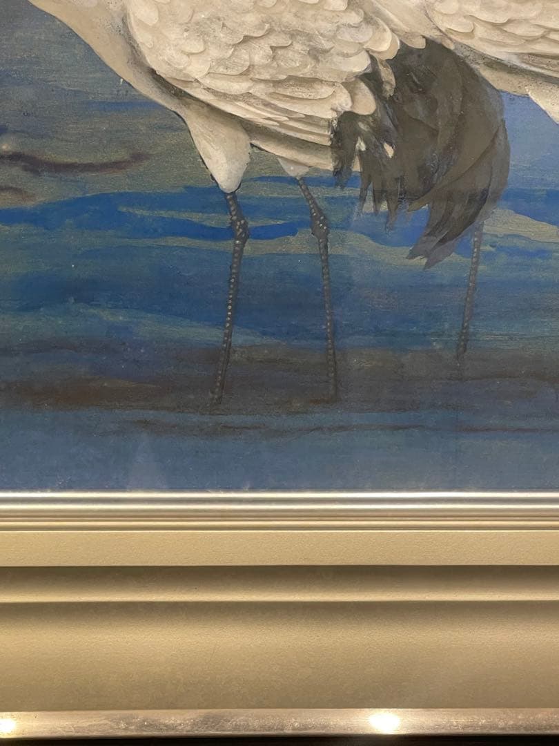 ◆稗田一穂◆作品名　鶴鳴◆10号◆絵画