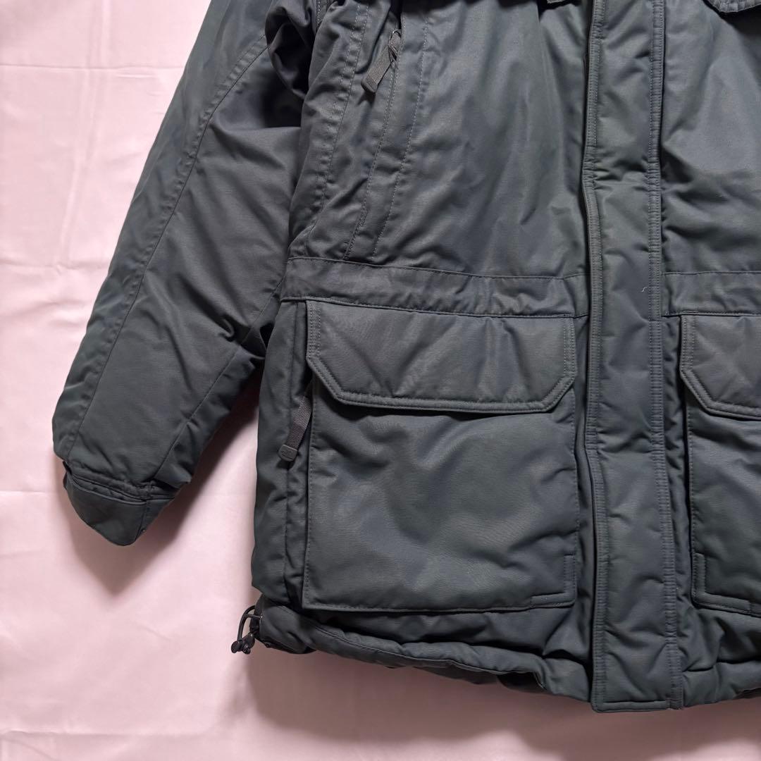 ☆人気　ノースフェイス　ファー　ダウンジャケット　パーカー　ブルーグレー　M